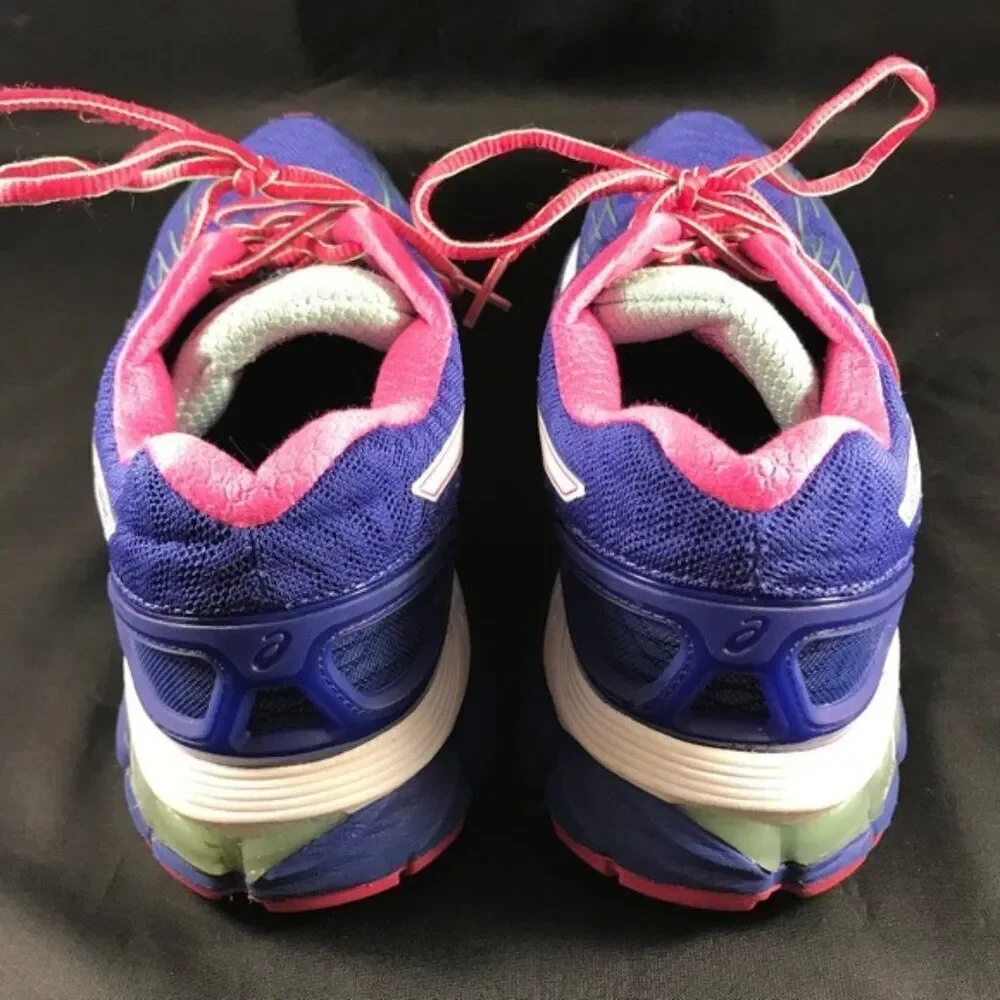 Excellent Asics GEL Nimbus 17 Womens 7.5 Royal Blue Magenta White 39 EUR